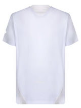 Moncler Embroidered Logo White T-shirt - Men - Piano Luigi