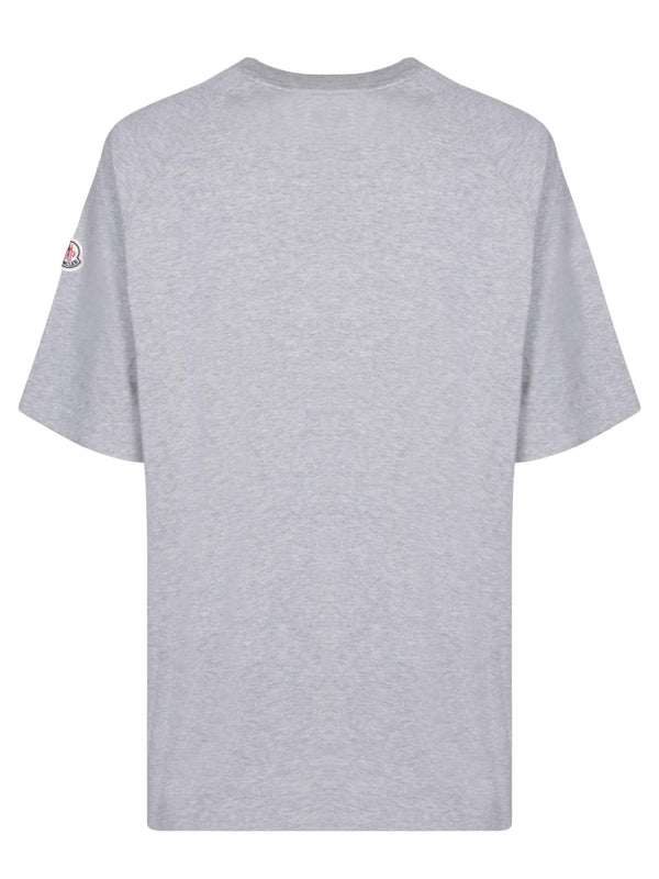 Moncler Frontal Logo Grey T-shirt - Men - Piano Luigi