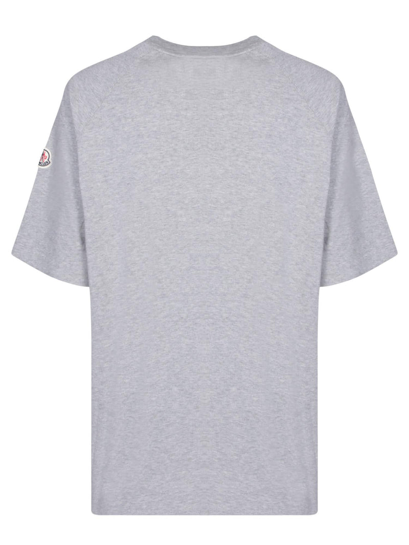 Moncler Frontal Logo Grey T-shirt - Men - Piano Luigi