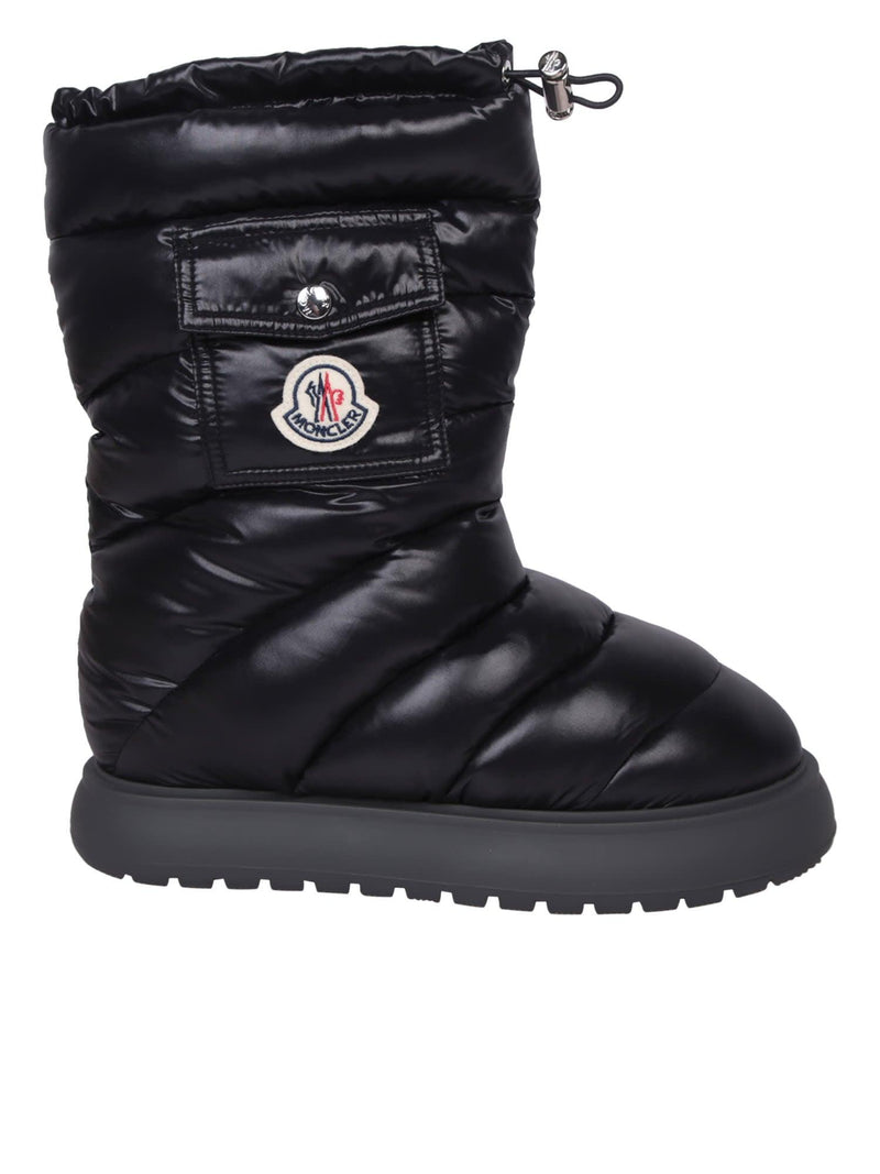 Moncler Gaia Pocket Mid Black Boots - Women - Piano Luigi