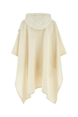 Moncler Ivory Felt Cape - Women - Piano Luigi