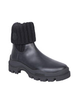 Moncler Larue Cuff Black Ankle Boots - Women - Piano Luigi