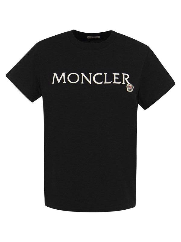 Moncler Logo Embroidered Crewneck T-shirt - Women - Piano Luigi