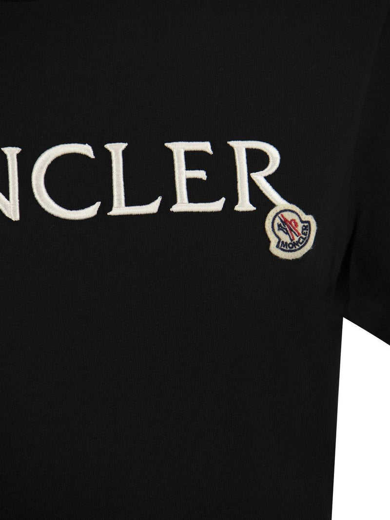 Moncler Logo Embroidered Crewneck T-shirt - Women - Piano Luigi