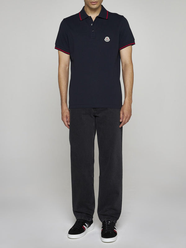 Moncler Logo Embroidered Short-sleeved Polo Shirt - Men - Piano Luigi