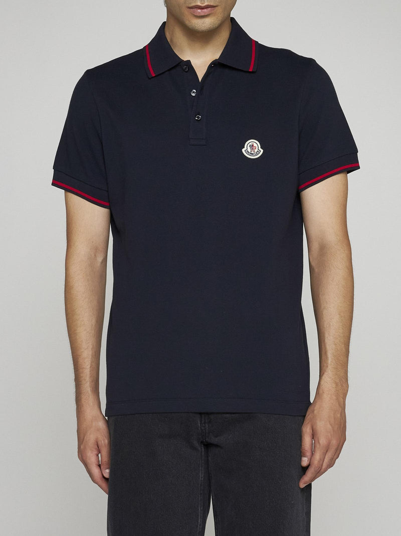 Moncler Logo Embroidered Short-sleeved Polo Shirt - Men - Piano Luigi