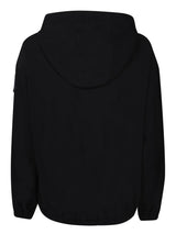 Moncler Logo On The Sleeve Black Hoodie - Women - Piano Luigi