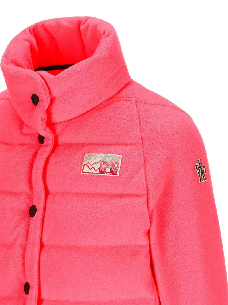 Moncler Logo Patch Buttoned Jacket - Women - Piano Luigi