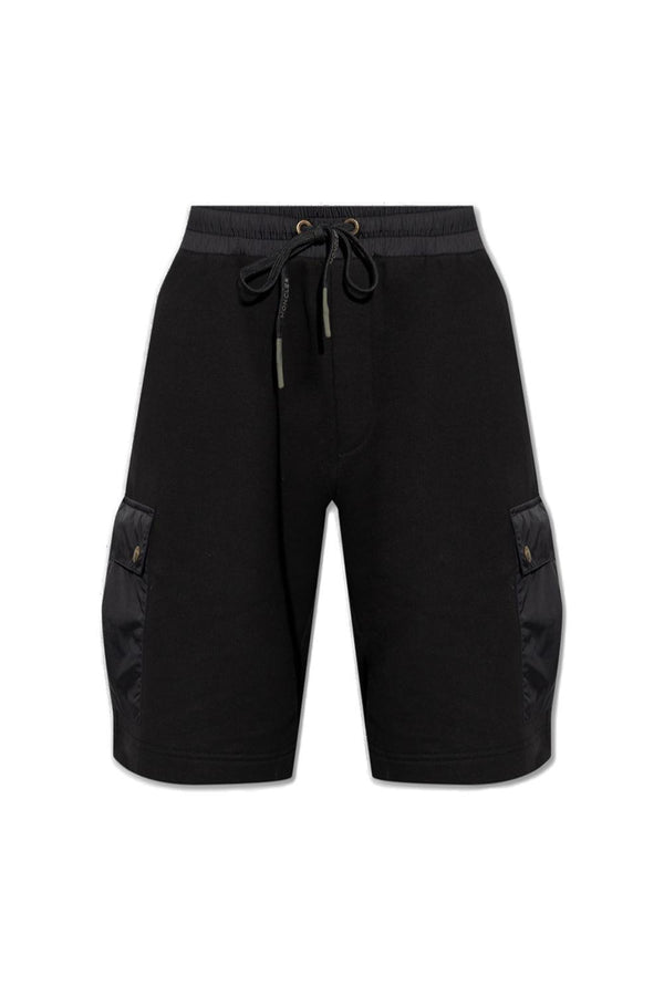 Moncler Logo Patch Drawstring Waist Shorts - Men - Piano Luigi