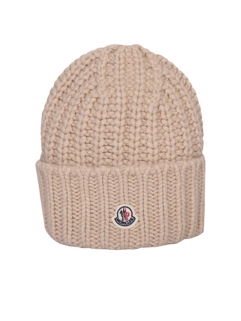 Moncler Logo Patch Knitted Beanie - Women - Piano Luigi