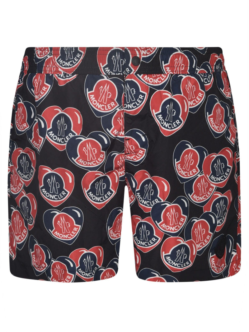 Moncler Logo Printed Shorts - Men - Piano Luigi