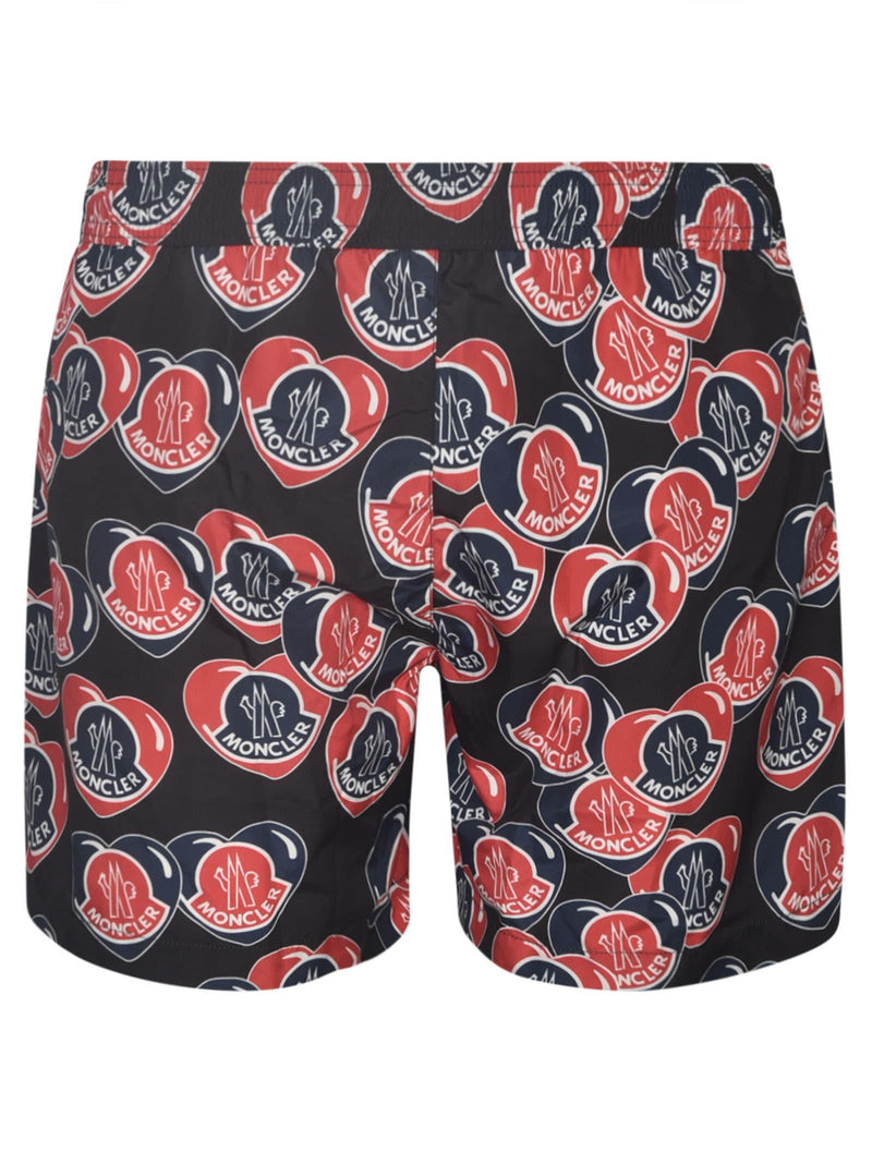 Moncler Logo Printed Shorts - Men - Piano Luigi