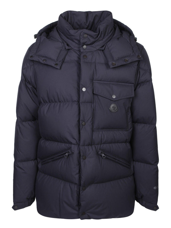 Moncler Loiret Blue Down Jacket - Men - Piano Luigi