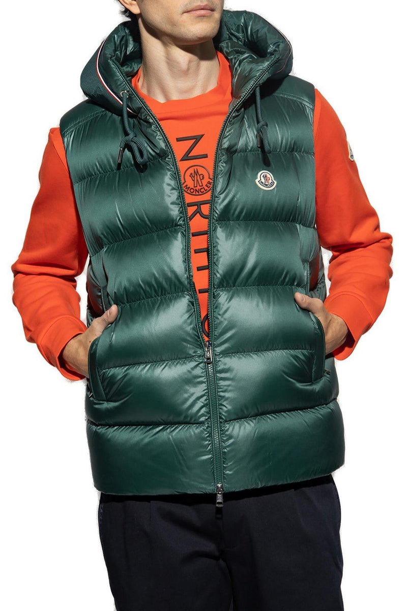 Moncler Luiro Zip-up Hooded Vest - Men - Piano Luigi