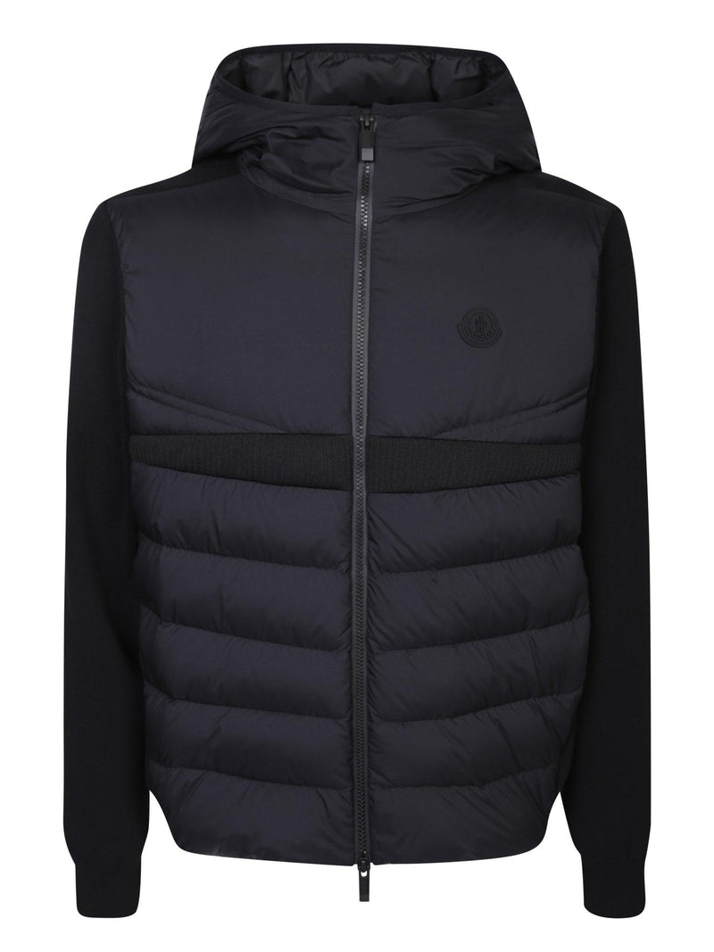 Moncler Padded Black Cardigan - Men - Piano Luigi