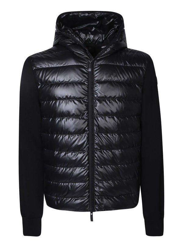 Moncler Padded Black Hoodie - Men - Piano Luigi