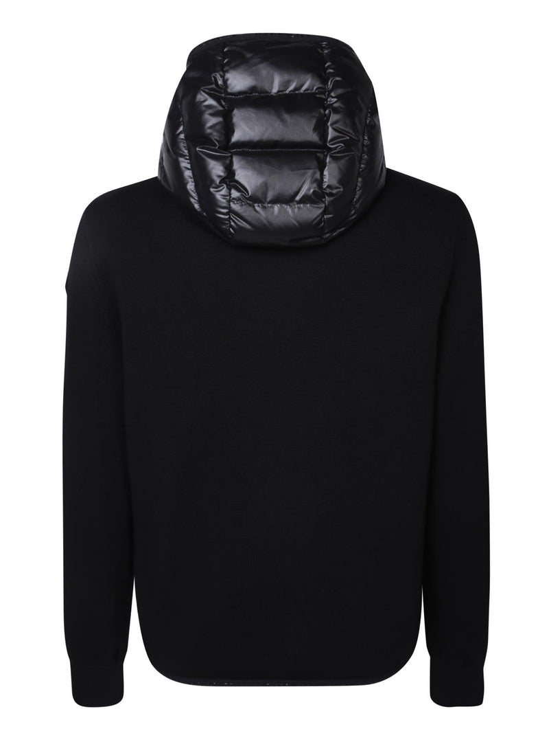 Moncler Padded Black Hoodie - Men - Piano Luigi