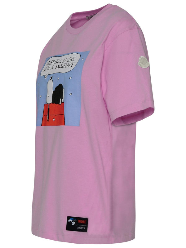 Moncler Rose Cotton T-shirt - Women - Piano Luigi