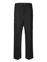 Moncler Straight Black Trousers - Men - Piano Luigi