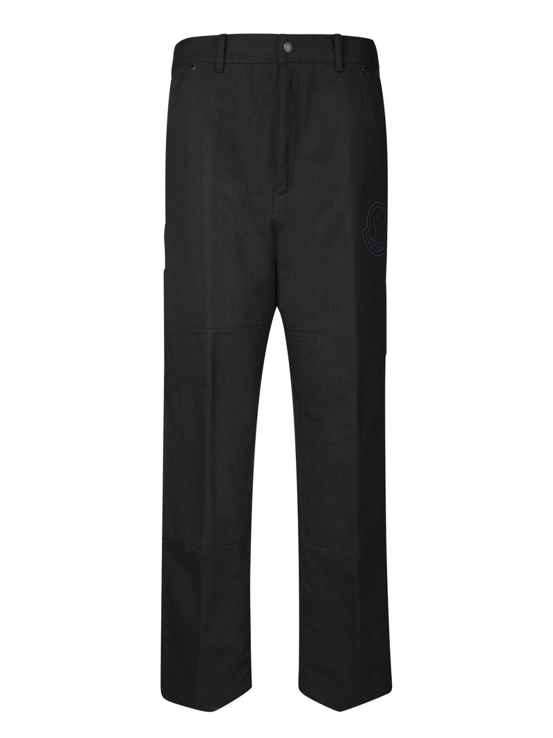 Moncler Straight Black Trousers - Men - Piano Luigi