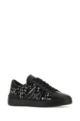 Moncler Two-tone Fabric And Leather Monaco M Sneakers - Women - Piano Luigi