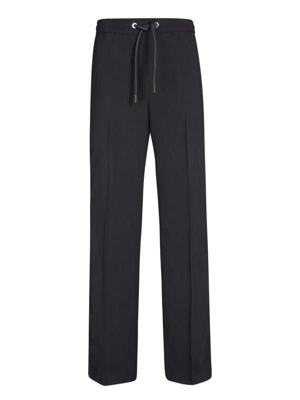 Moncler Wide Black Trousers - Women - Piano Luigi