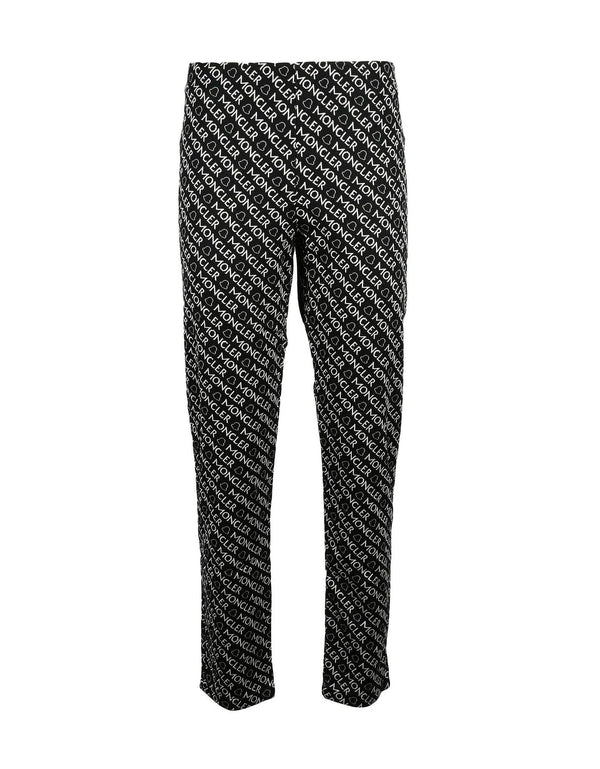 Moncler Womens Black White Leggings - Women - Piano Luigi