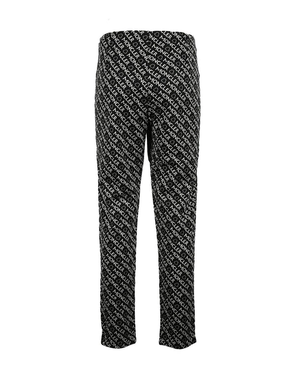 Moncler Womens Black White Leggings - Women - Piano Luigi