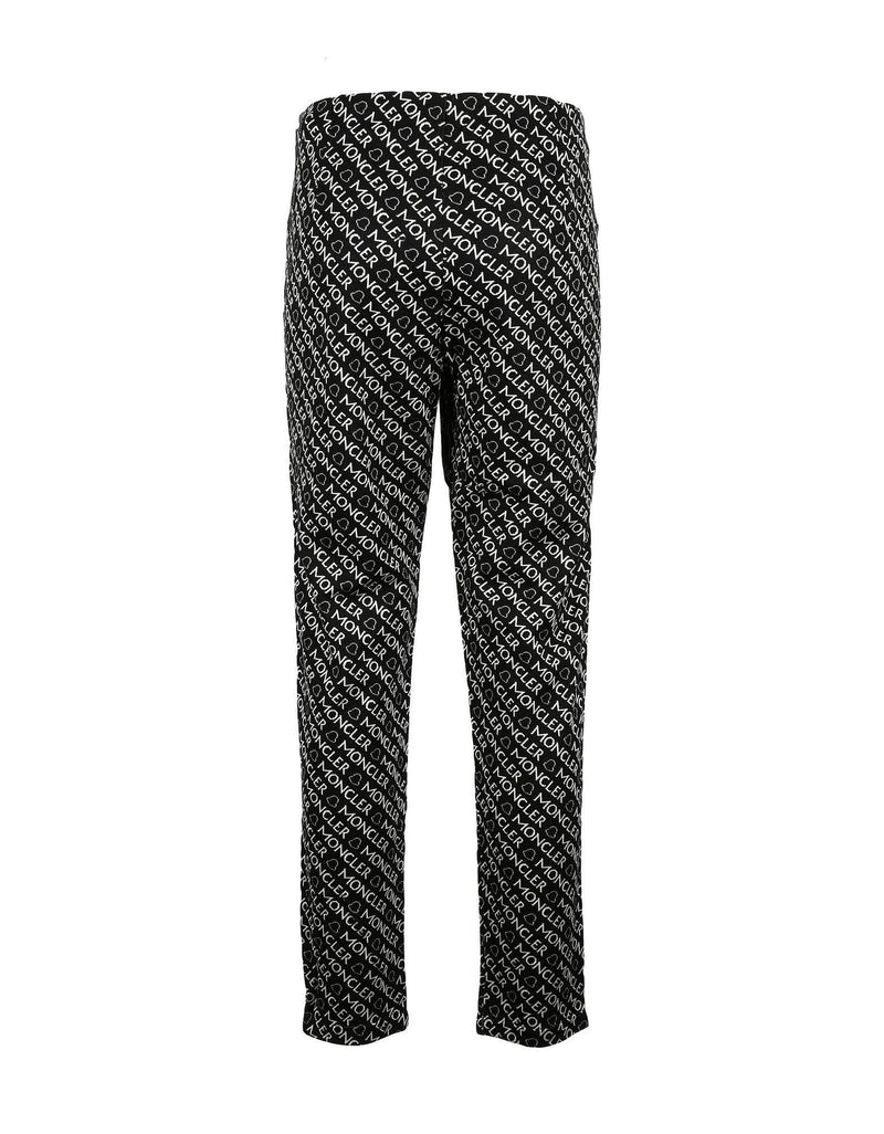 Moncler Womens Black White Leggings - Women - Piano Luigi