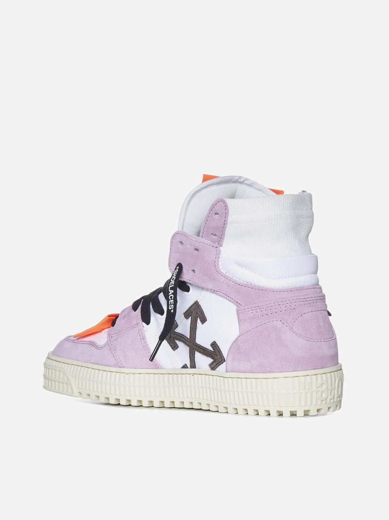 Off-White 3.0 Off Court Canvas And Suede Sneakers - Women - Piano Luigi