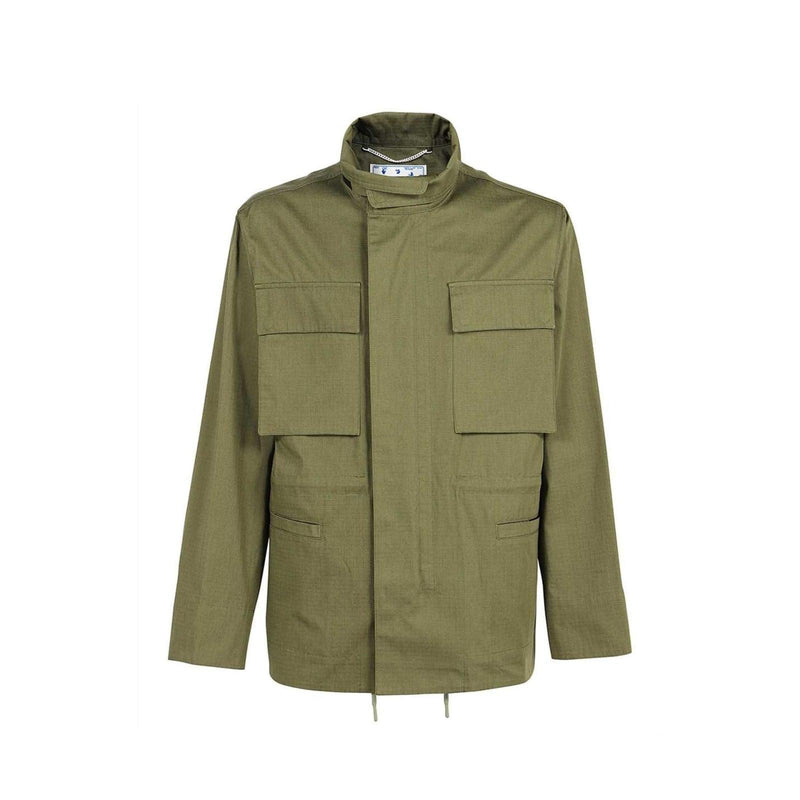 Off-White Arrow Field Cotton Jacket - Men - Piano Luigi