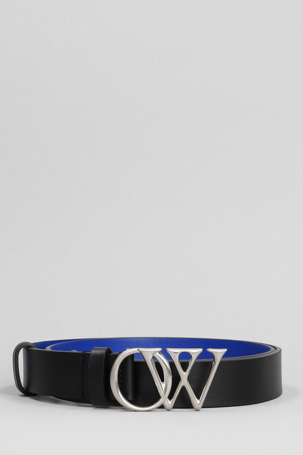 Off-White Belts In Black Leather - Men - Piano Luigi