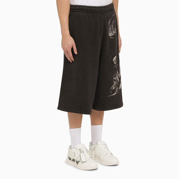 Off-White Black Bermuda Shorts S.matthew - Men - Piano Luigi