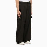 Off-White Black Denim Cargo Trousers - Men - Piano Luigi