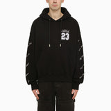 Off-White Black Skate Hoodie With Logo 23 - Men - Piano Luigi