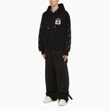 Off-White Black Skate Hoodie With Logo 23 - Men - Piano Luigi