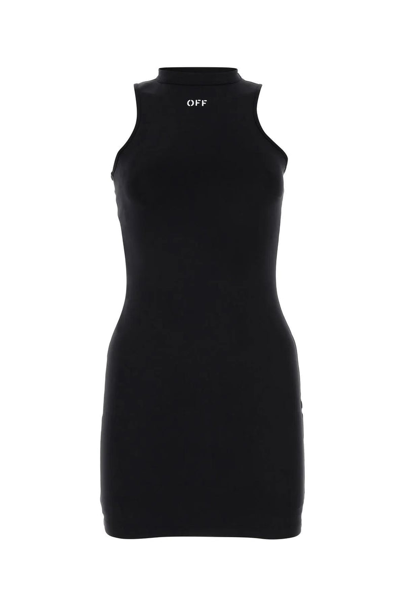 Off-White Black Stretch Nylon Mini Dress - Women - Piano Luigi