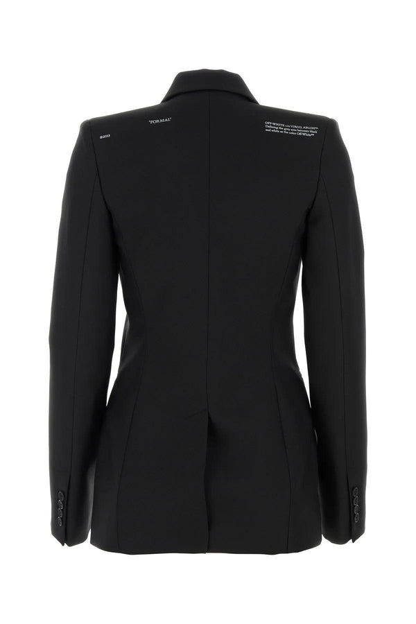 Off-White Black Tech Jersey Blazer - Women - Piano Luigi