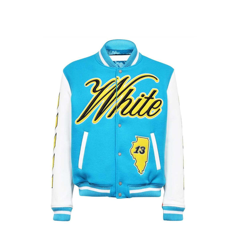 Off-White Blend Varsity Jacket - Men - Piano Luigi