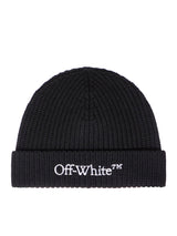 Off-White Bookish Classic Beanie Black White - Men - Piano Luigi