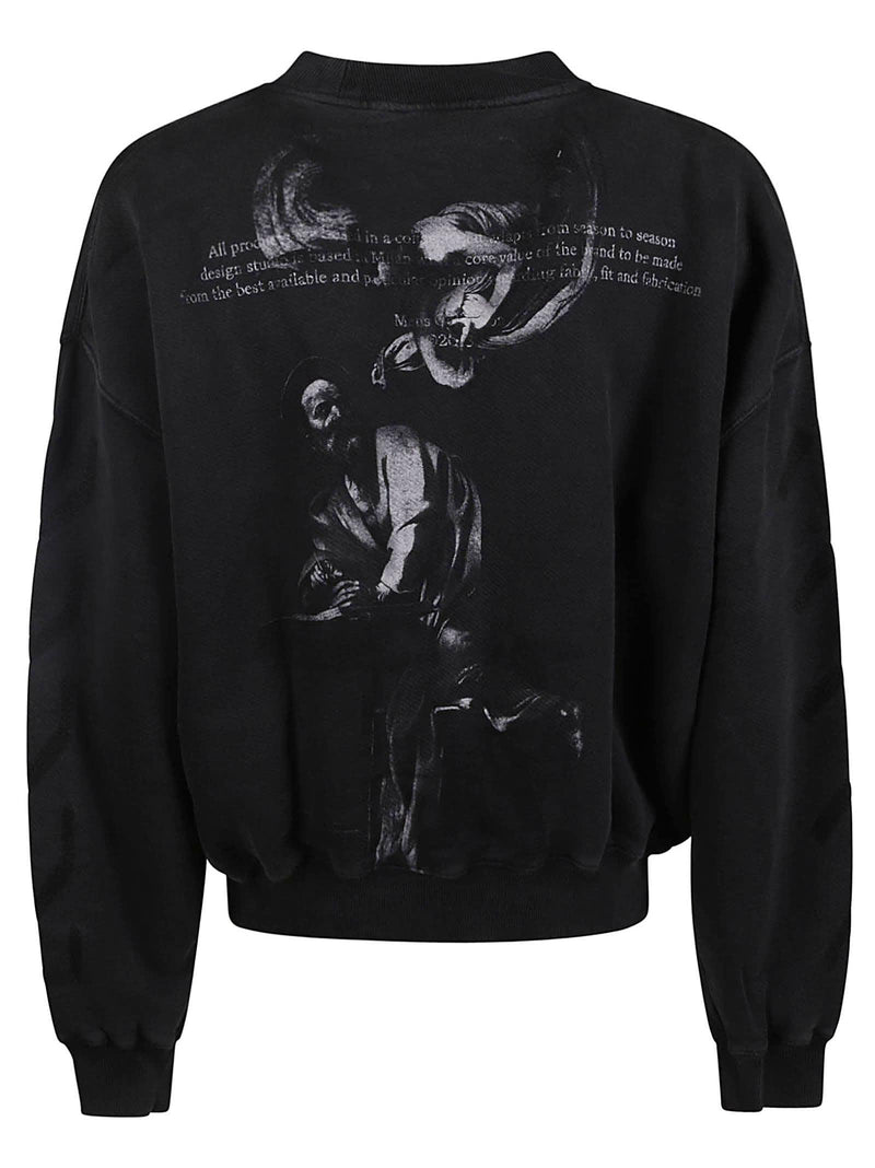 Off-White Bw. Matthew Oversized Crewneck Sweatshirt - Men - Piano Luigi