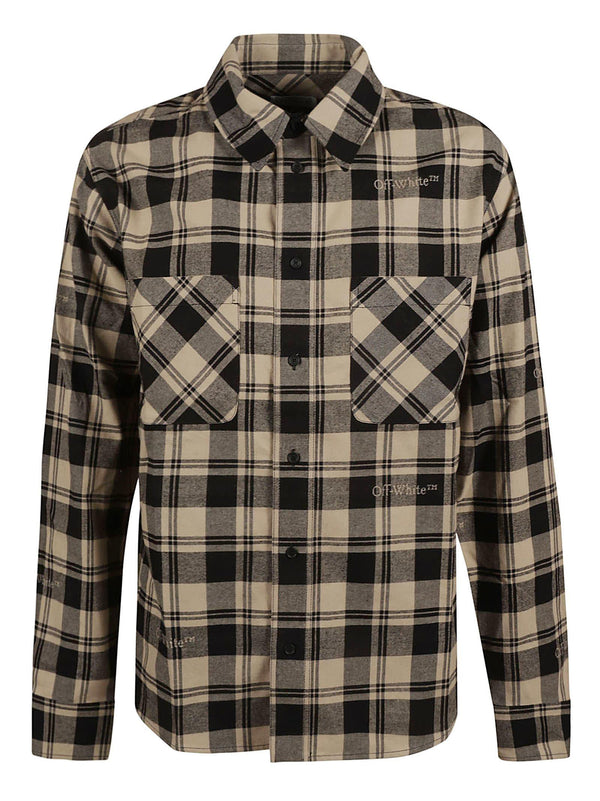 Off-White Check Flannel Shirt - Men - Piano Luigi