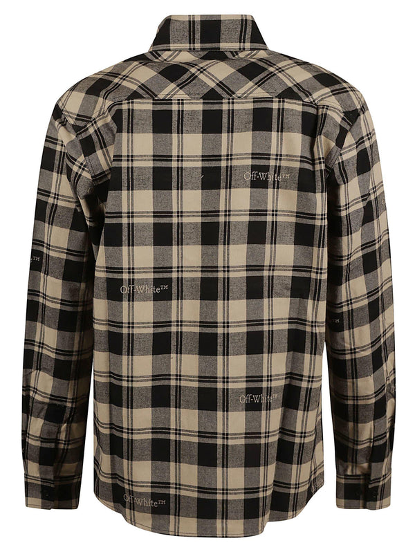 Off-White Check Flannel Shirt - Men - Piano Luigi