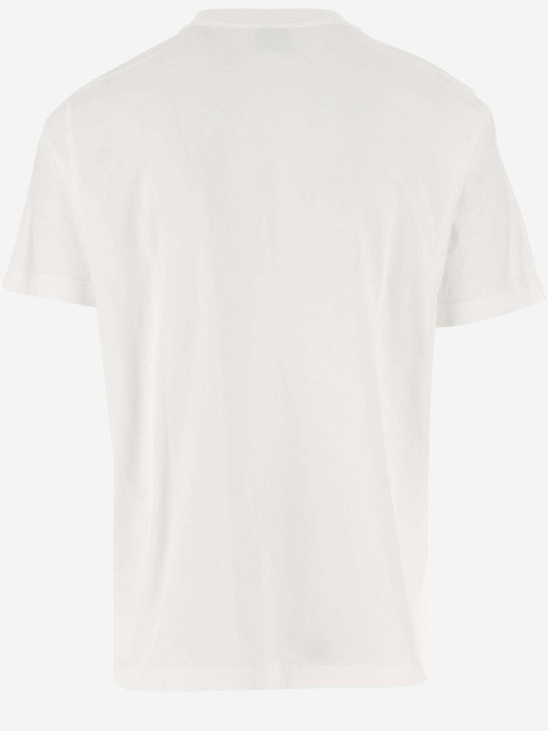 Off-White Cotton Crop T-shirt With Logo - Men - Piano Luigi