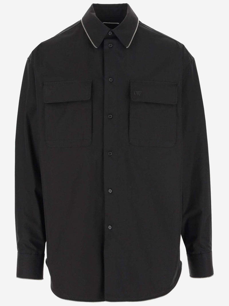 Off-White Cotton Logo Shirt - Men - Piano Luigi