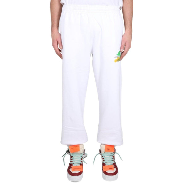 Off-White Cotton Logo Sweatpants - Men - Piano Luigi