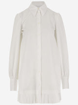 Off-White Cotton Poplin Chemisier - Women - Piano Luigi