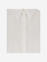 Off-White Cotton Poplin Chemisier - Women - Piano Luigi