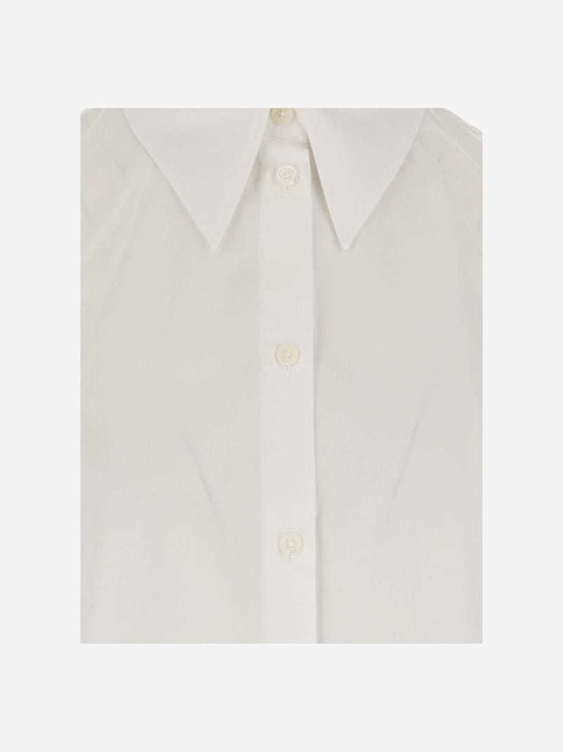 Off-White Cotton Poplin Chemisier - Women - Piano Luigi