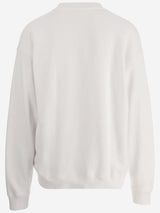 Off-White Cotton Sweatshirt With Logo - Men - Piano Luigi